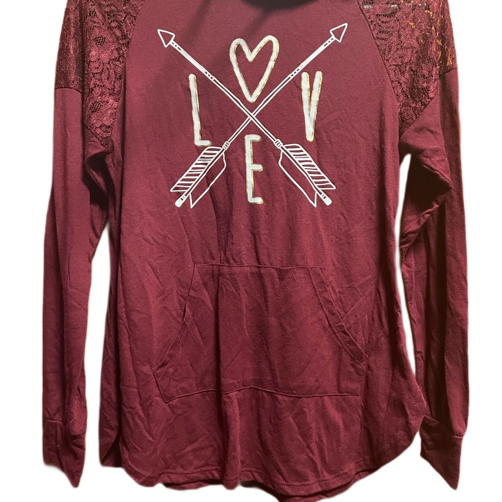 Size small love sweatshirt